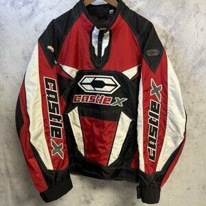 Castle X Snowmobile Jacket Mens Large 25x28 Red/Black Rider Snow Winter
